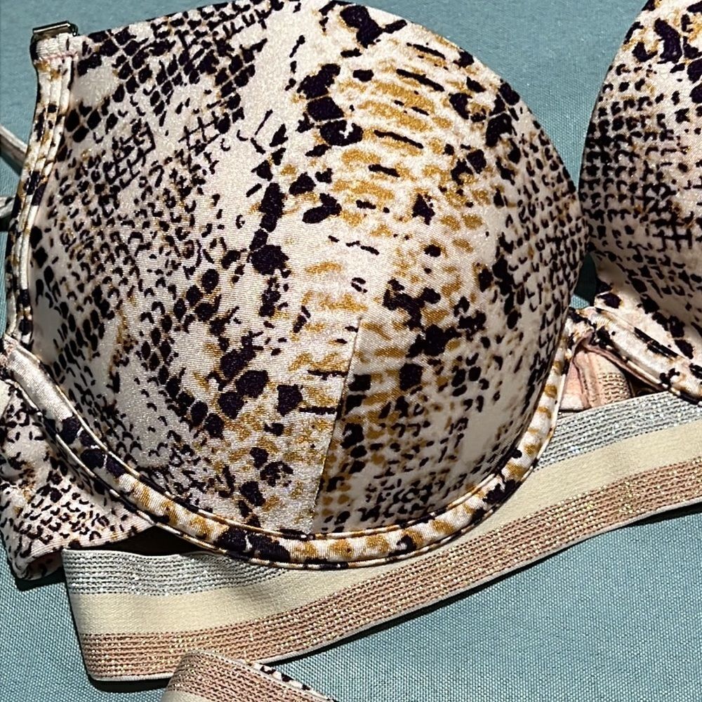 Ri Resort Two Piece Python Printed Bathing Suit S… - image 5